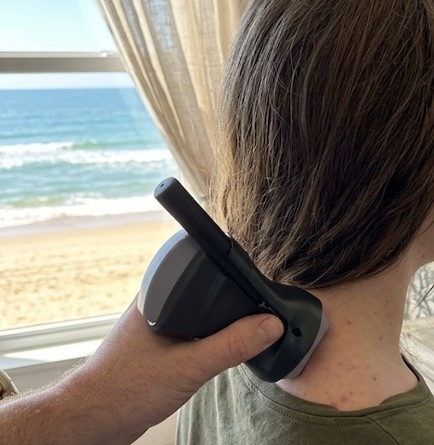 Using Triad to check a bug bite at the beach